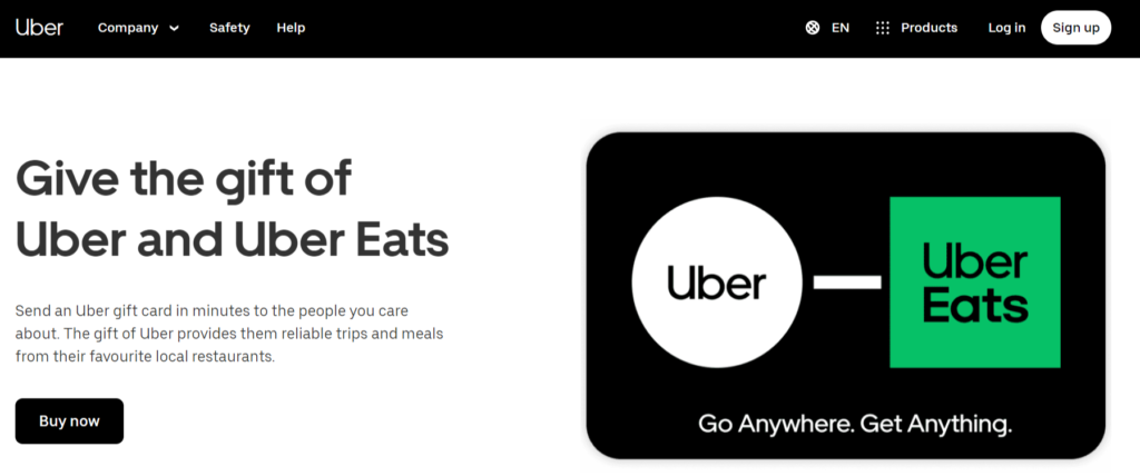 Can I Use Uber Eats gift cards for Uber Rides