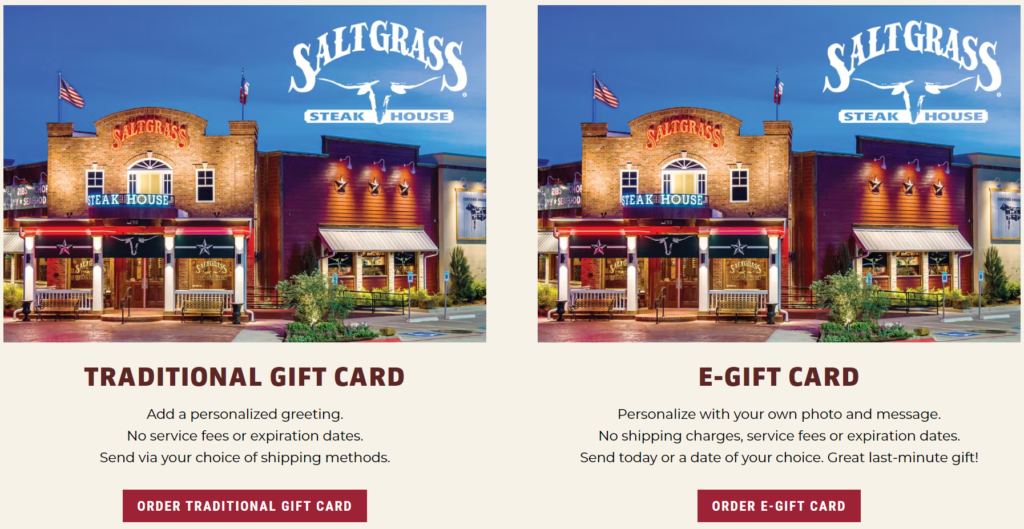 Check Your Saltgrass Gift Card Balance 