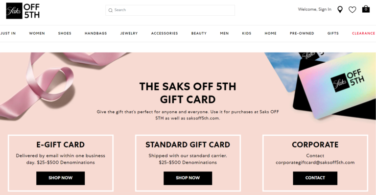 How to Check Saks Gift Card Balance
