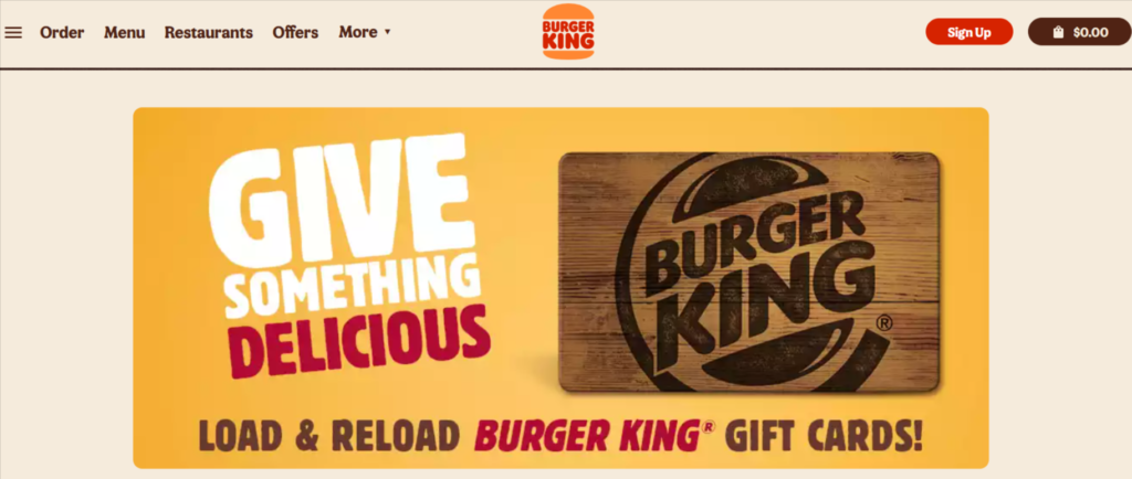 Understanding Burger King Gift Cards